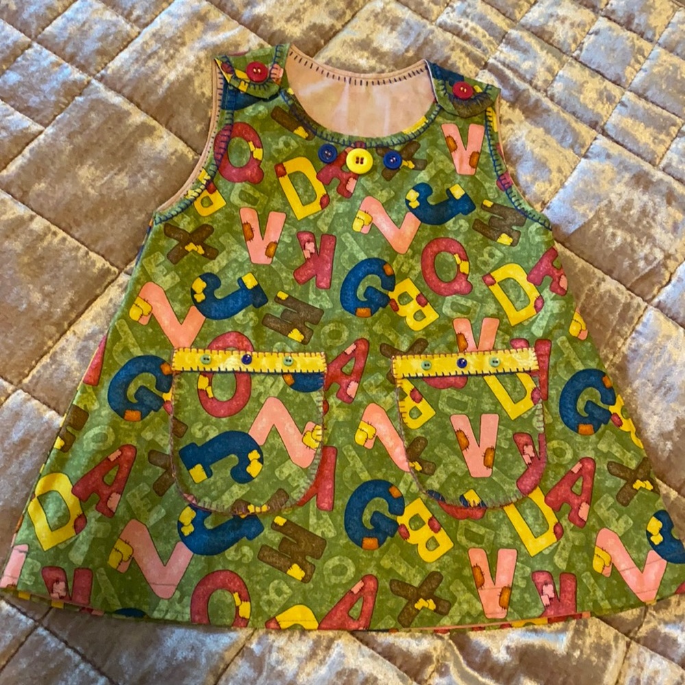 Handmade alphabet dress